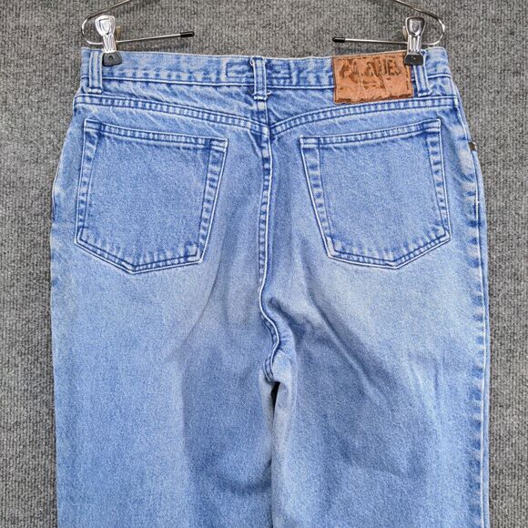 L.A. Blues Women's Slim Tapered Leg Jeans Blue 14 Long Light Stone Wash Denim - Picture 7 of 12